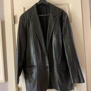 100% Italian Leather Blazer